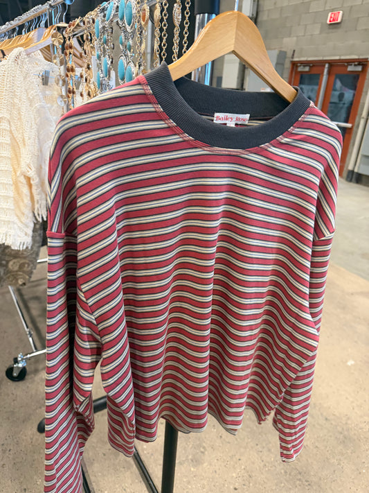 Striped Long Sleeve - Red