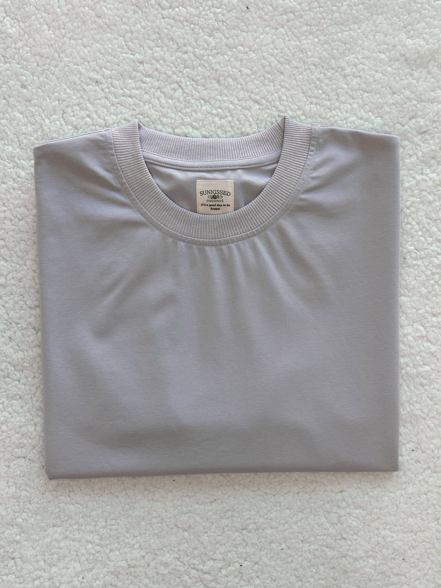 Italian Purple Basic Lounge Tee