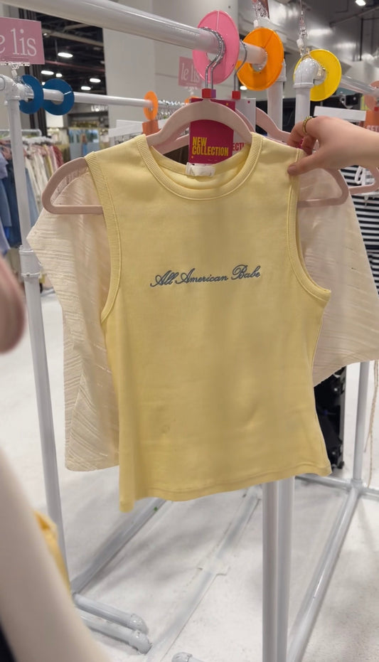 American Babe Tank - Butter