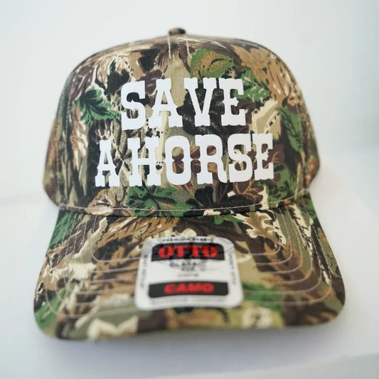 Save A Horse Camo Trucker Hat