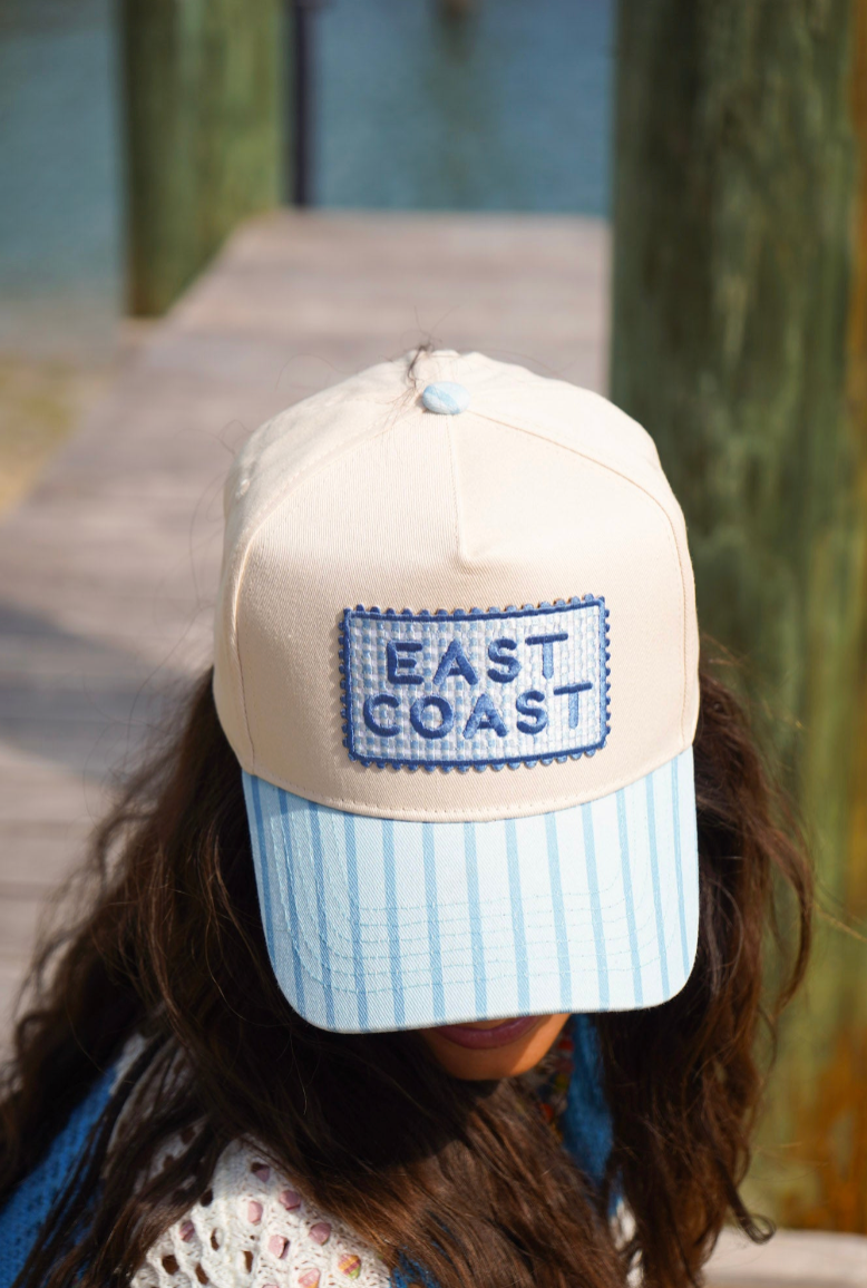 East Coast Patch Baby Blue Trucker