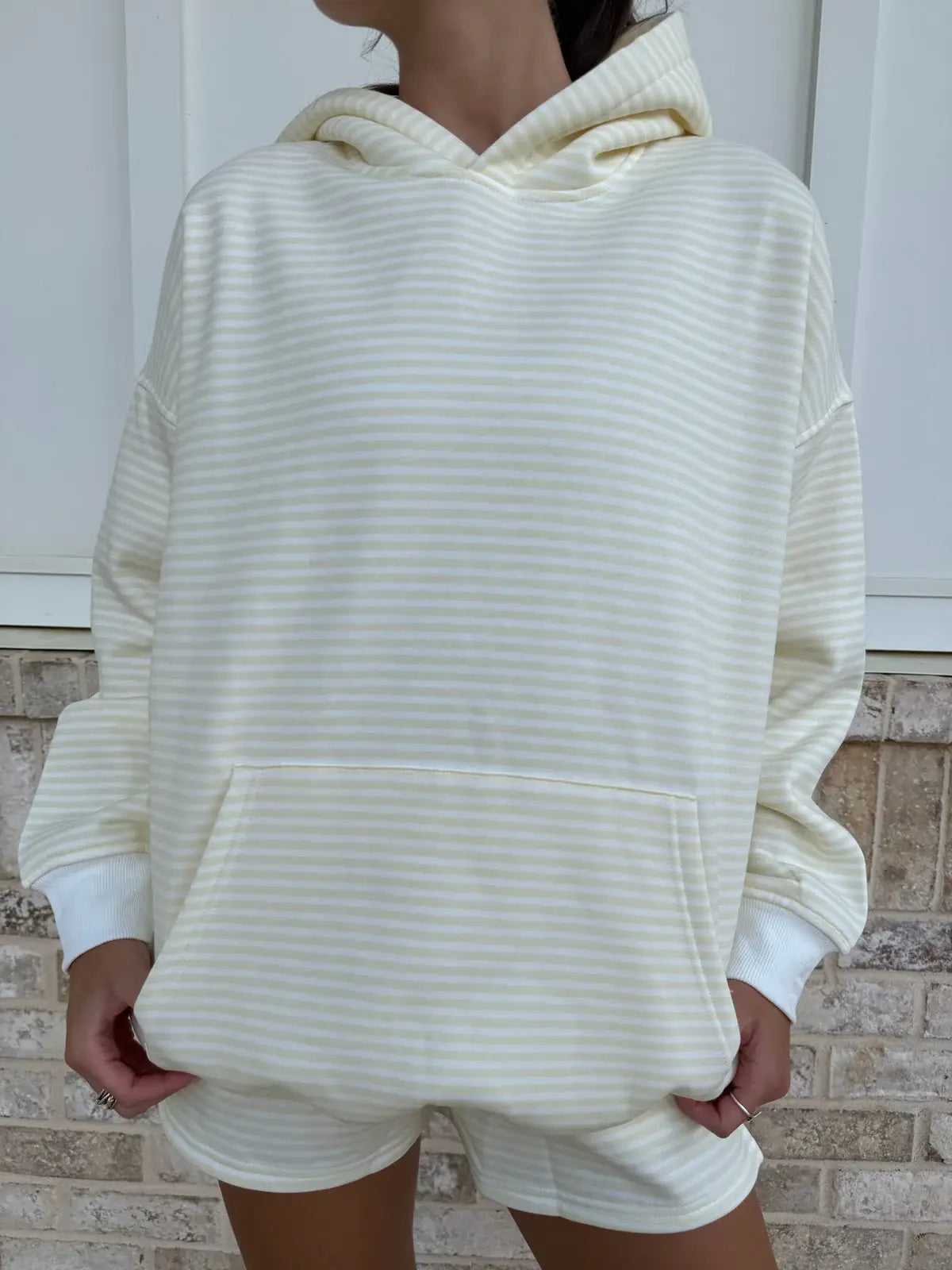 Baby Yellow Striped Hoodie
