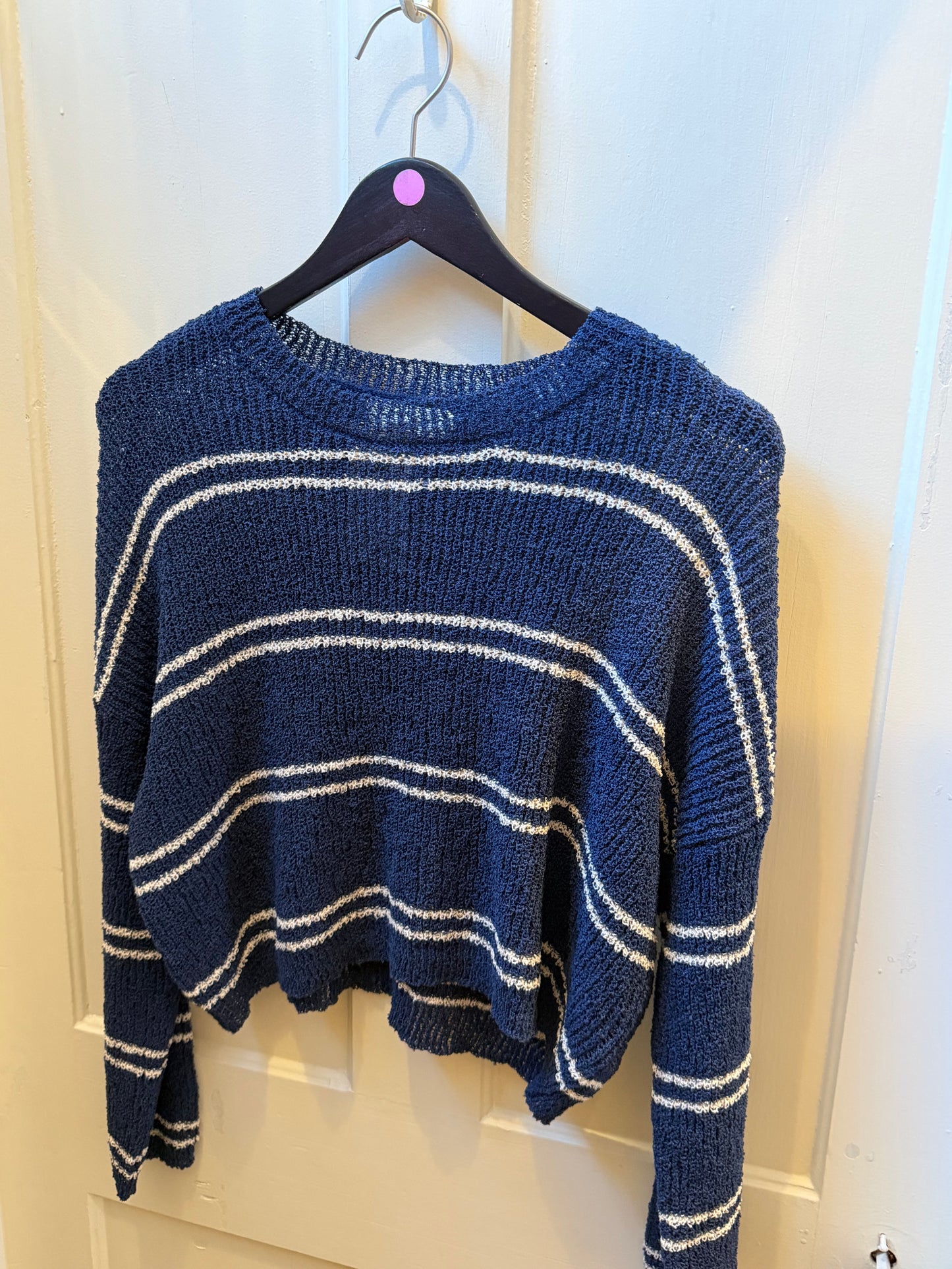 Navy Striped Sweater