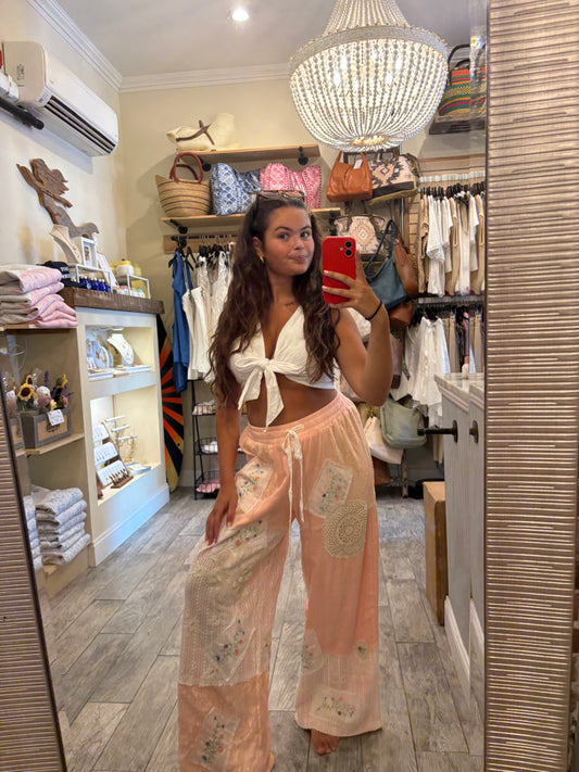 Meadow Tie Front Top