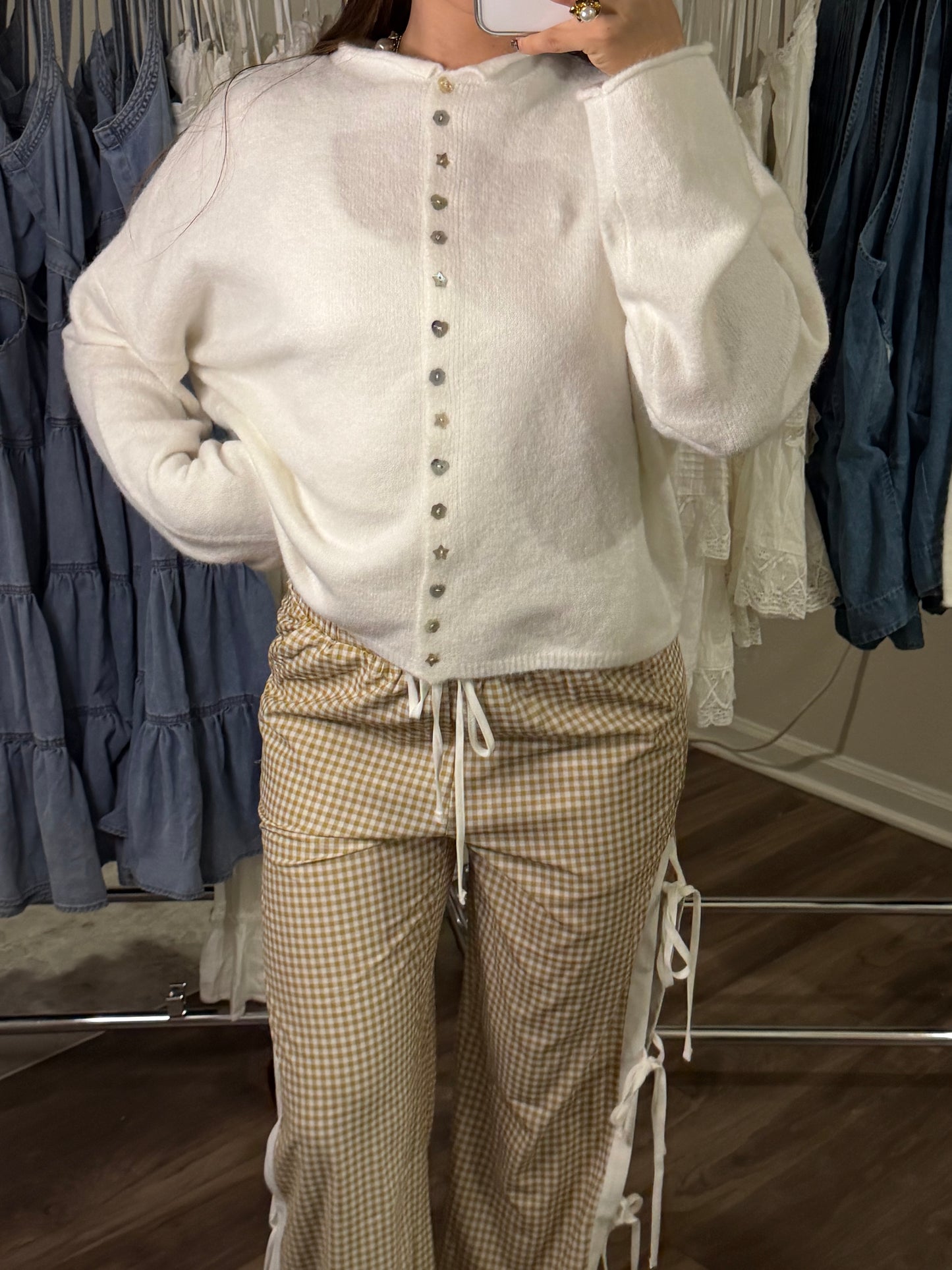 Mismatch Pearl Piper Cardigan