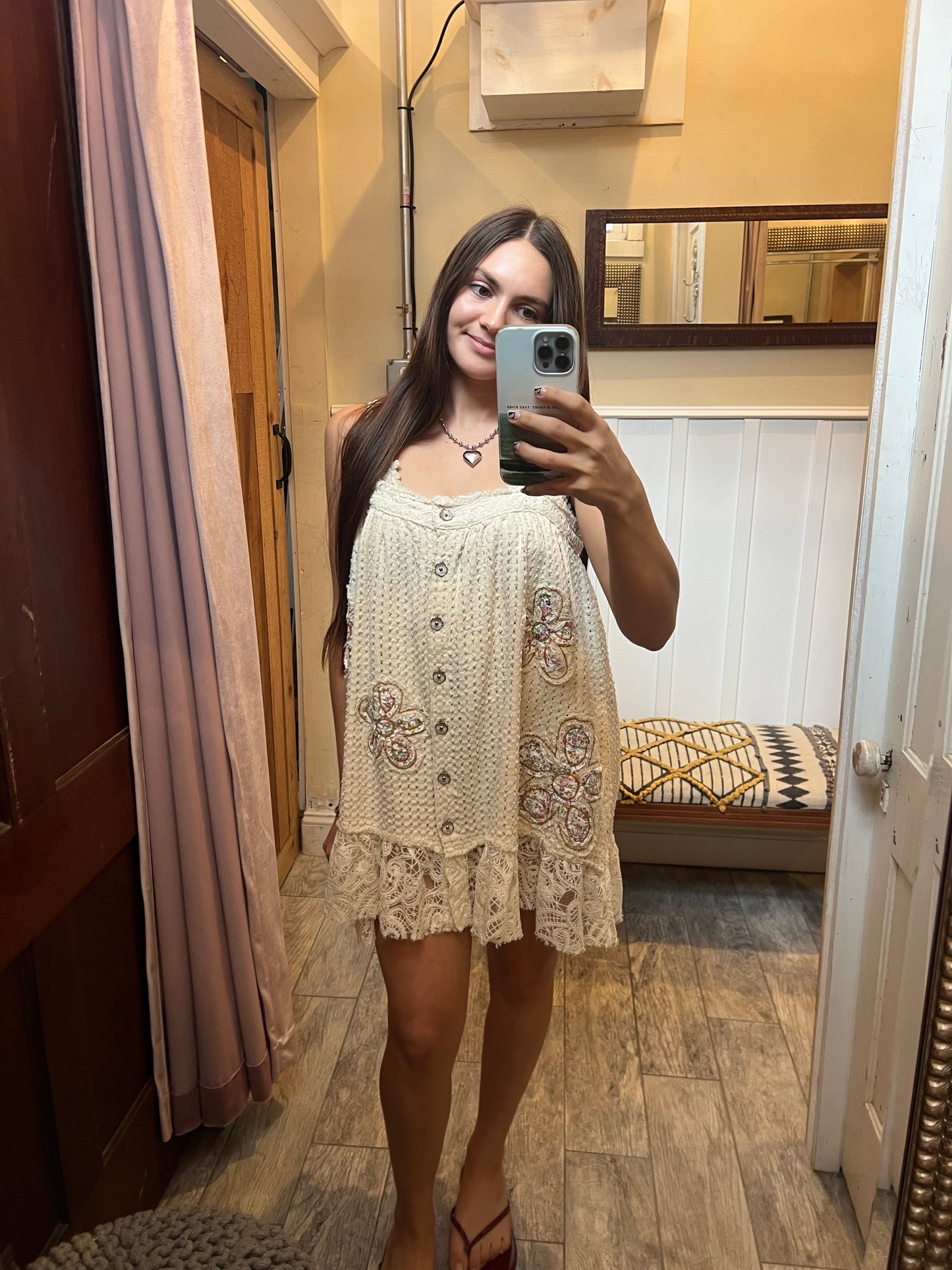 Floral Patchwork Shift Dress