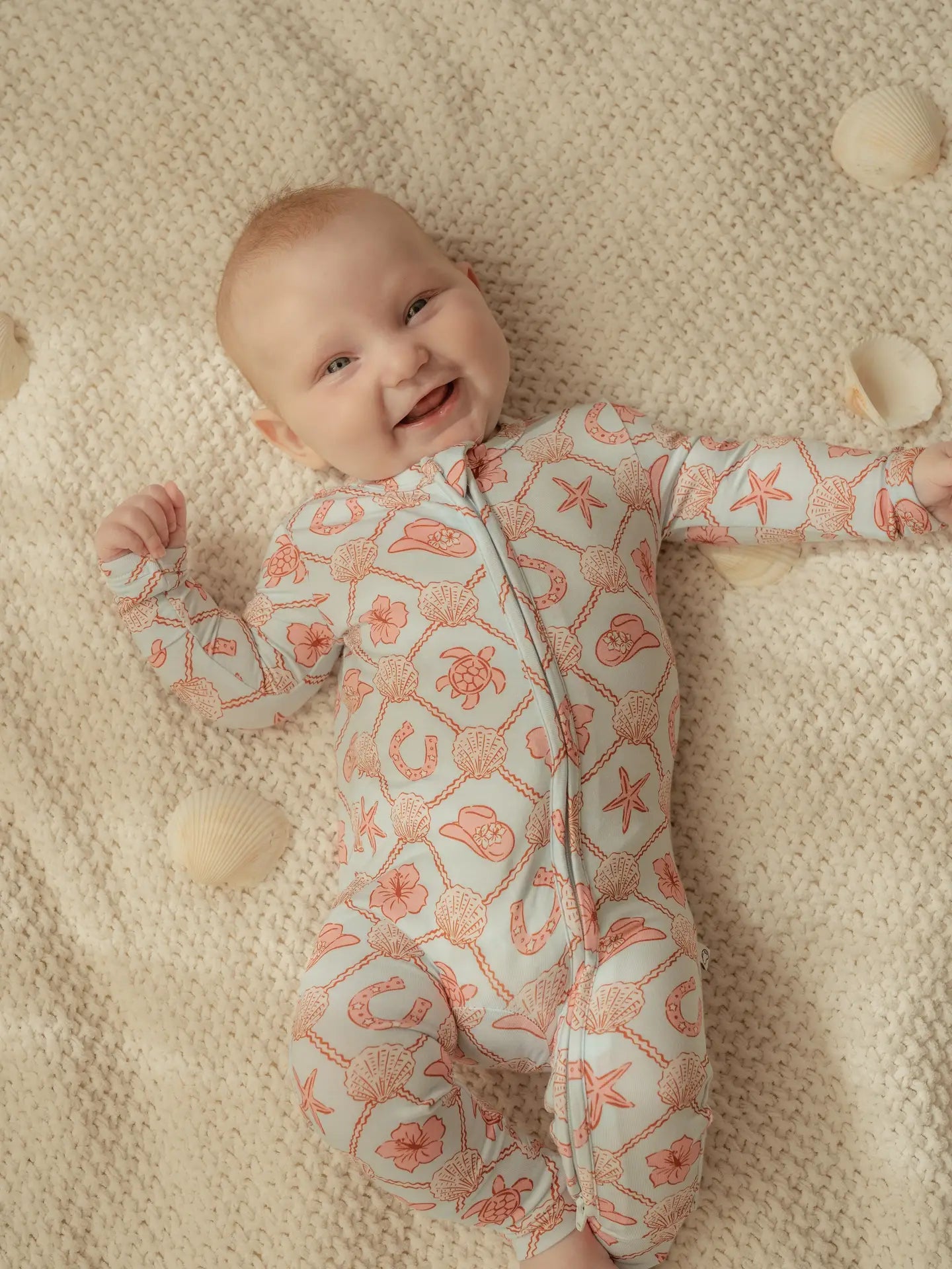 Coastal Cowgirl Bamboo Zip Romper