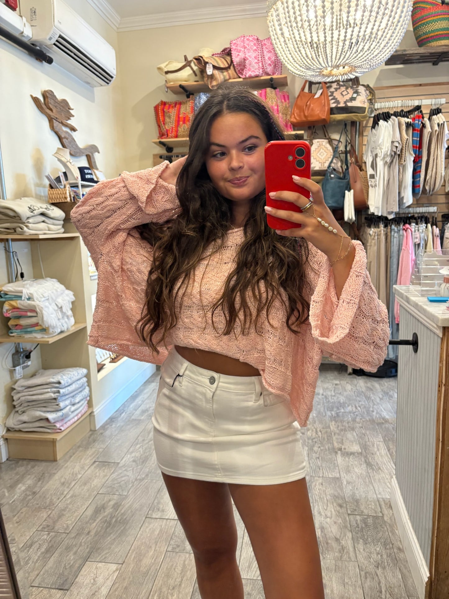 Peyton White Mini Skirt