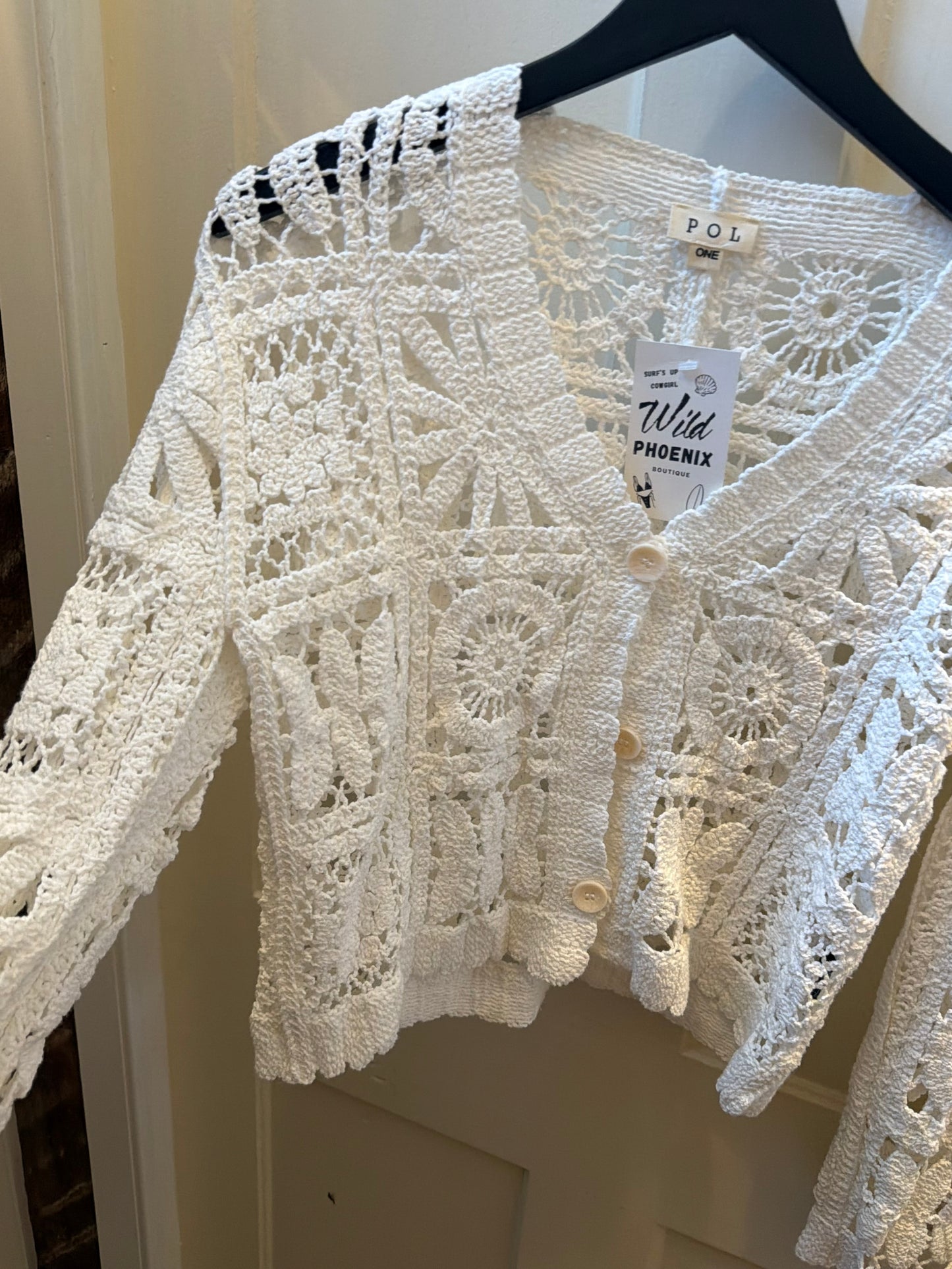 Soft Crochet Cardigan - Off White RESTOCK