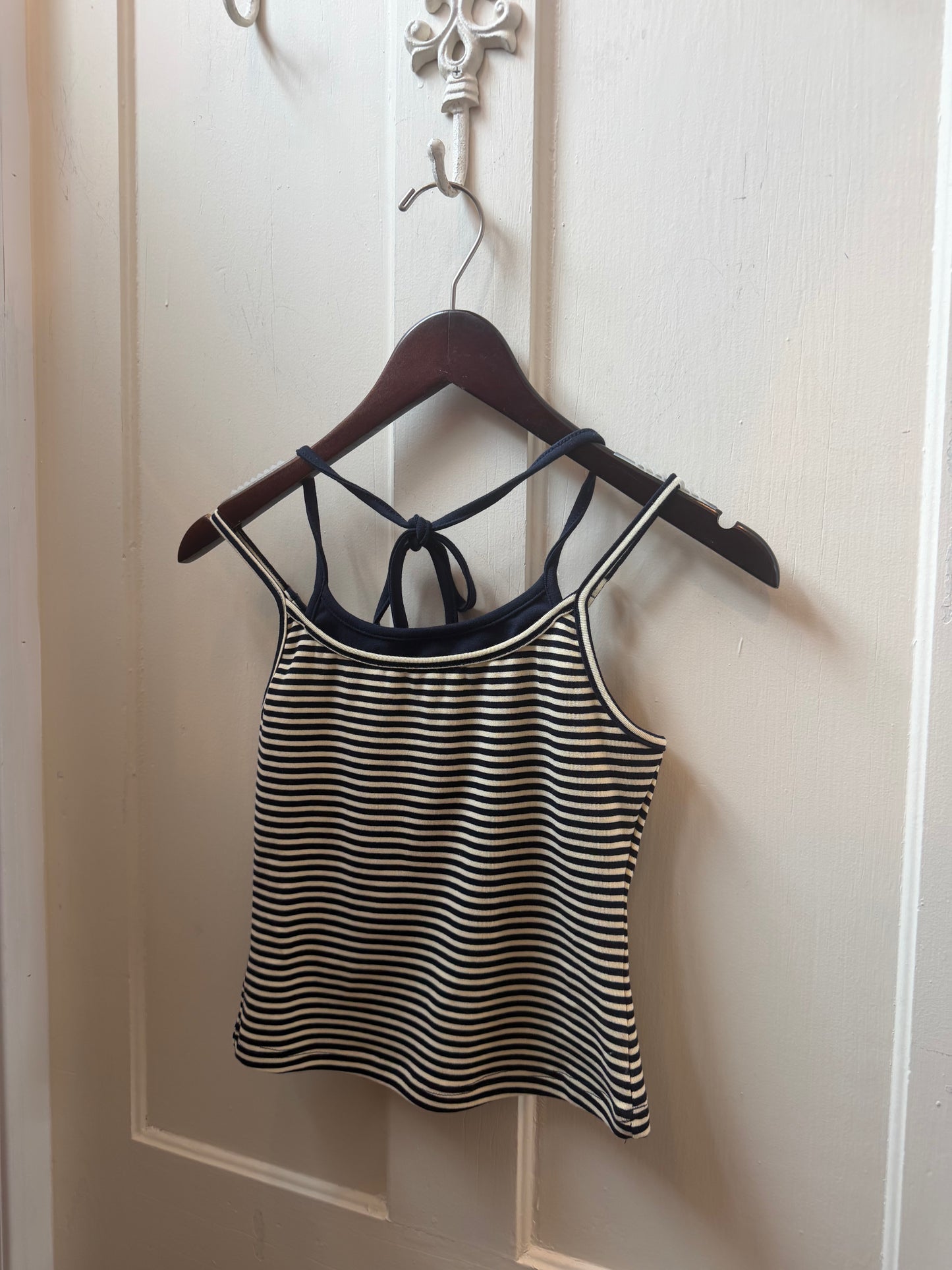 Layered Tank - Navy / Yellow Stripe