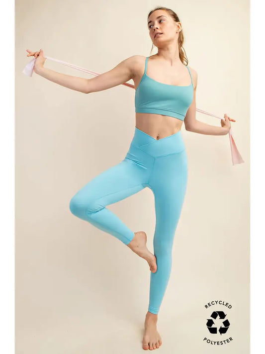 Raindrop Soft V-Waist Leggings