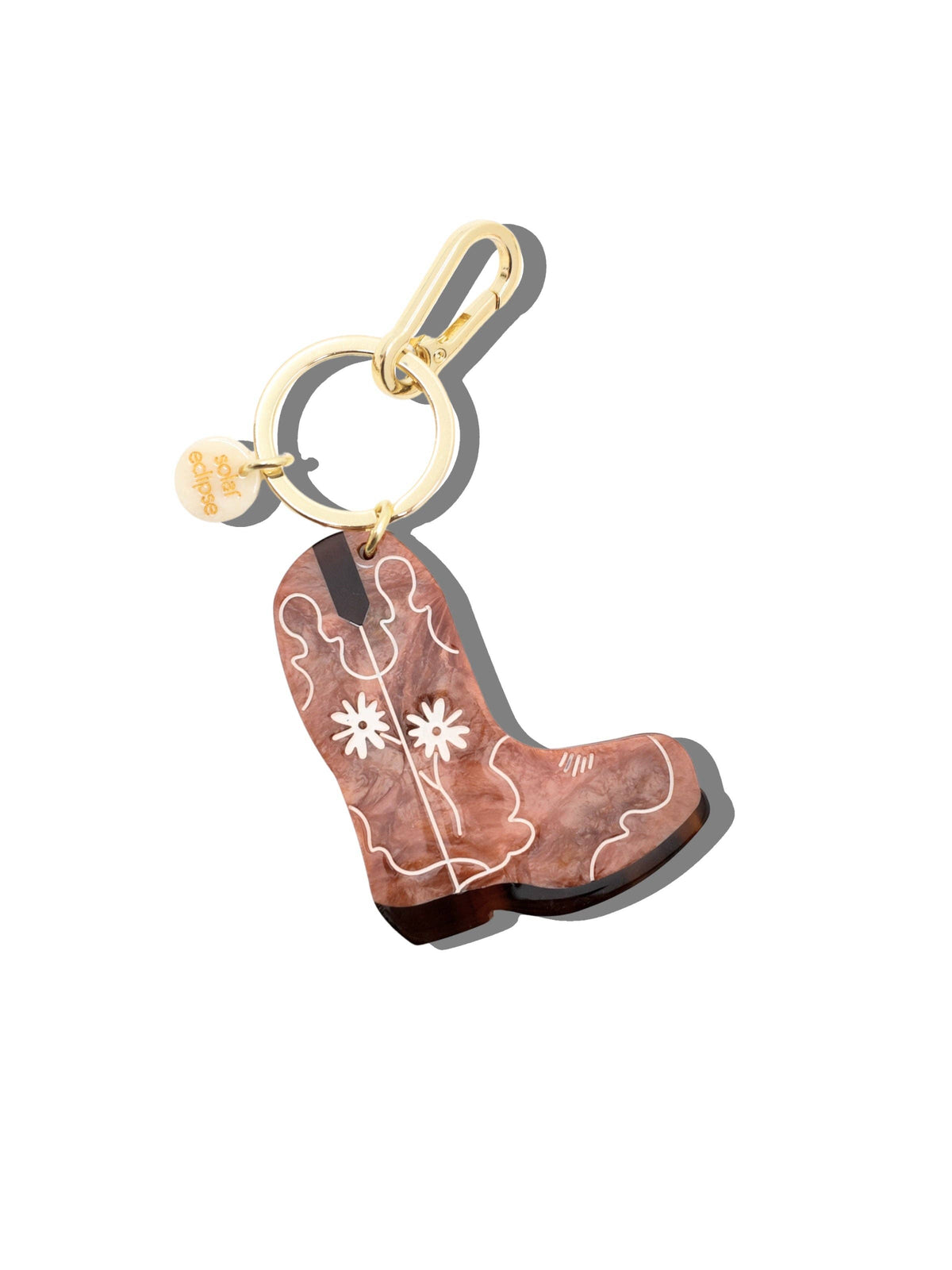 Hand painted Cowboy Boot Bag Charm