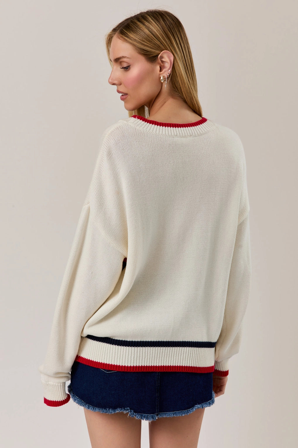 "America" Crew Neck Sweater
