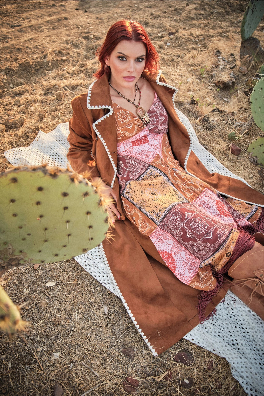 Desert Daze Fringe Maxi Dress