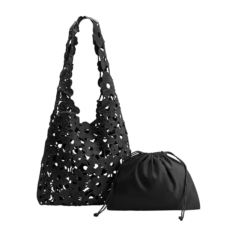 Midnight Daisy Tote