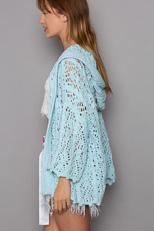 Blue Crush Knit Hoodie