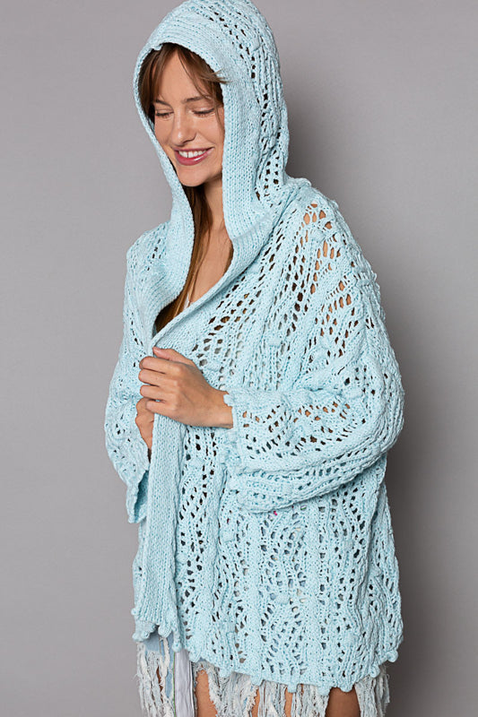 Blue Crush Knit Hoodie