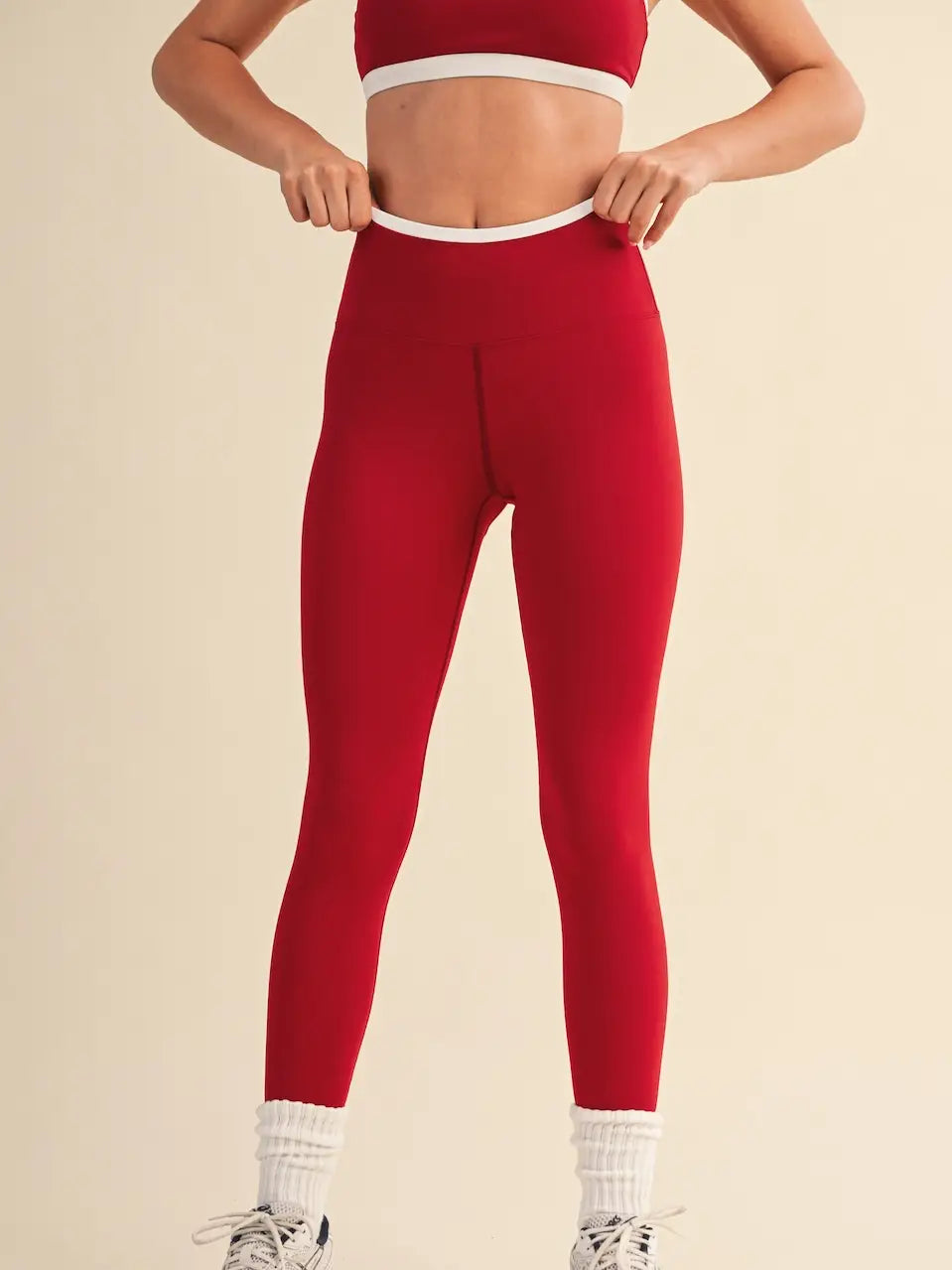Cherry Contrast Leggings