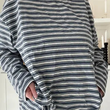 Billie Striped Loungewear Long Sleeve Top