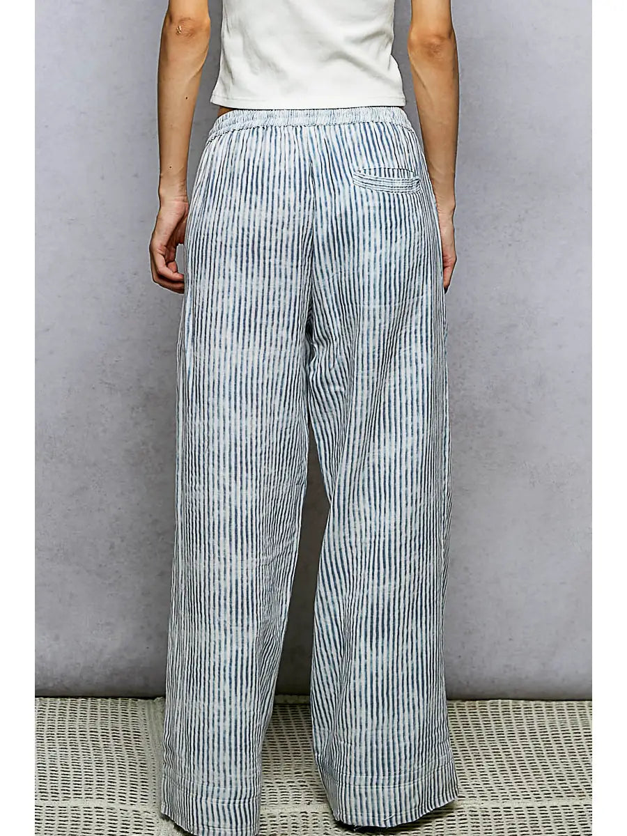 Watercolor Striped Pants