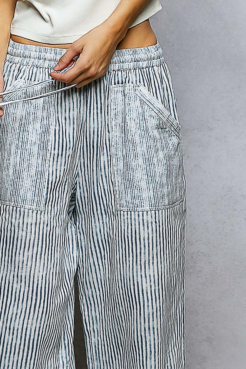 Watercolor Striped Pants