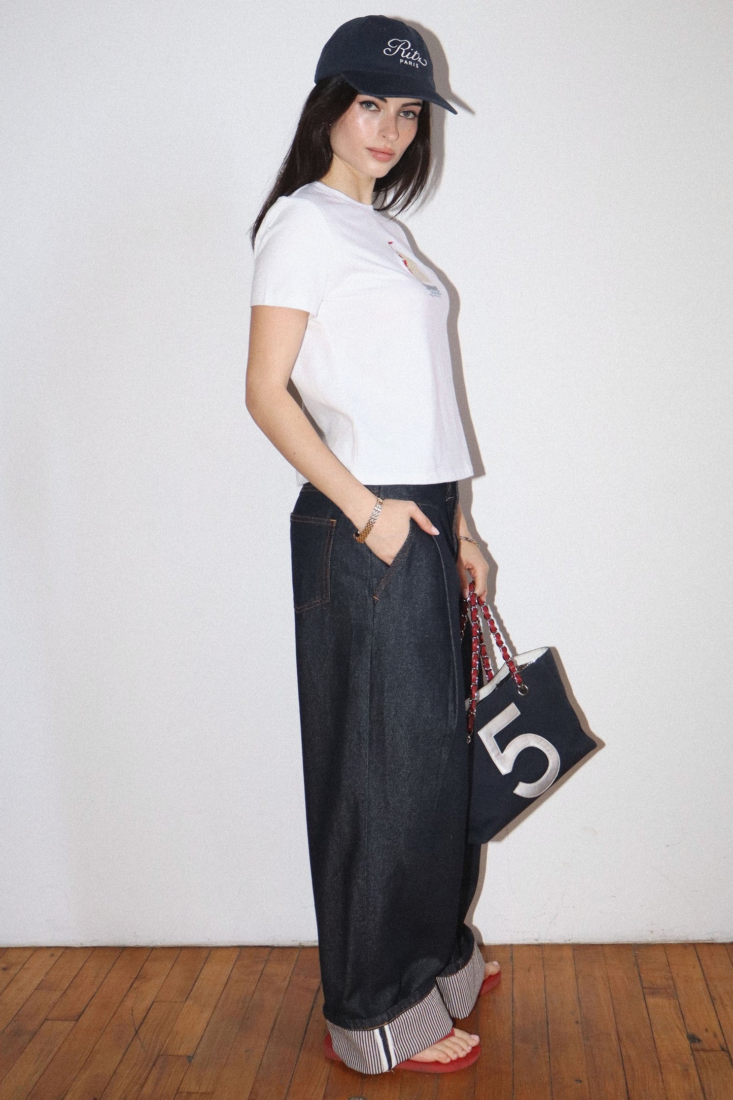 Embroidered Sailboat Graphic Tee