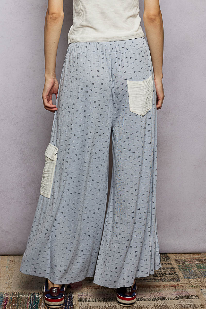 Star Patch Lounge Pants - Blue