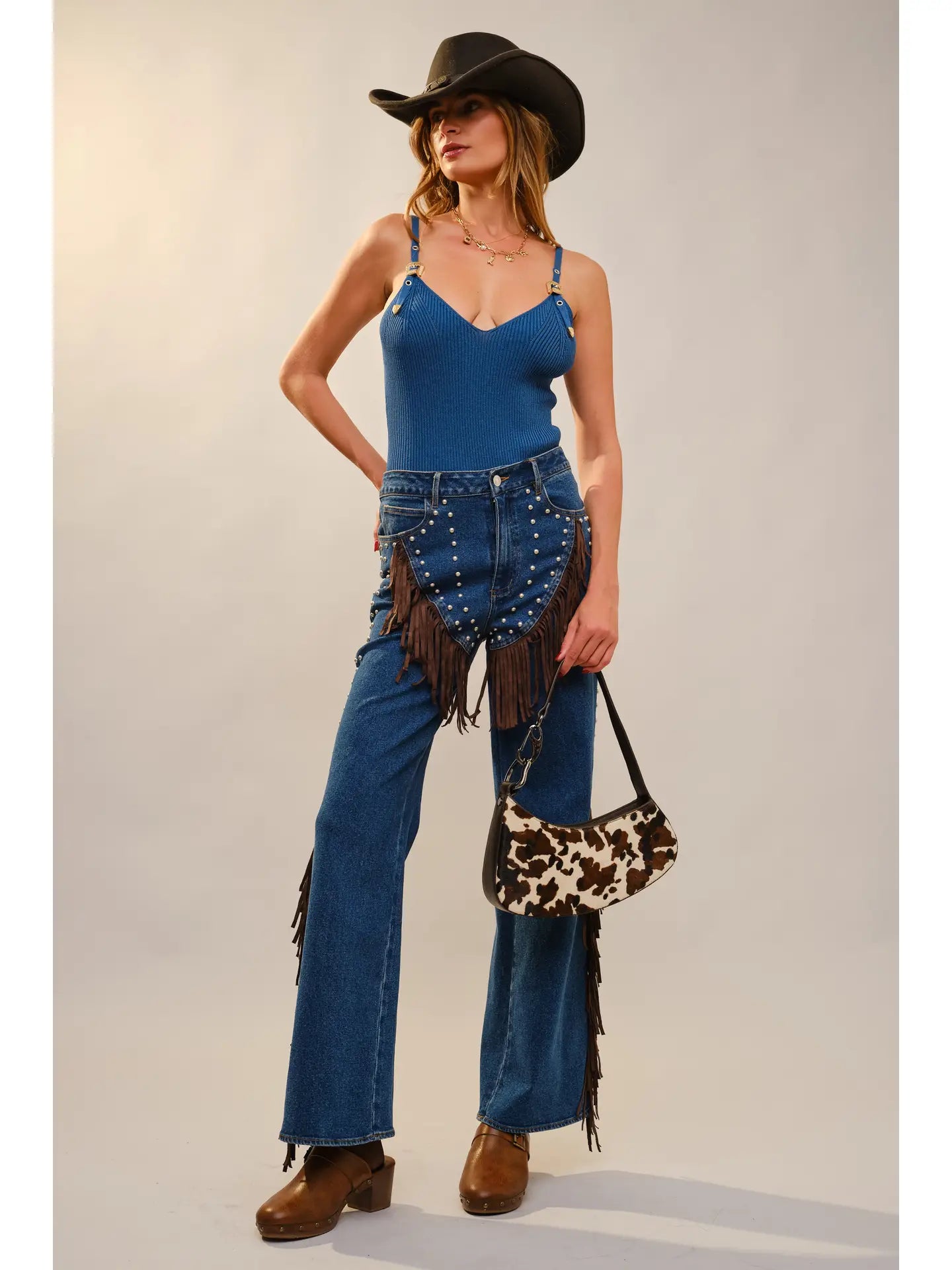 Rodeo Ribbed Bodysuit - RESTOCK