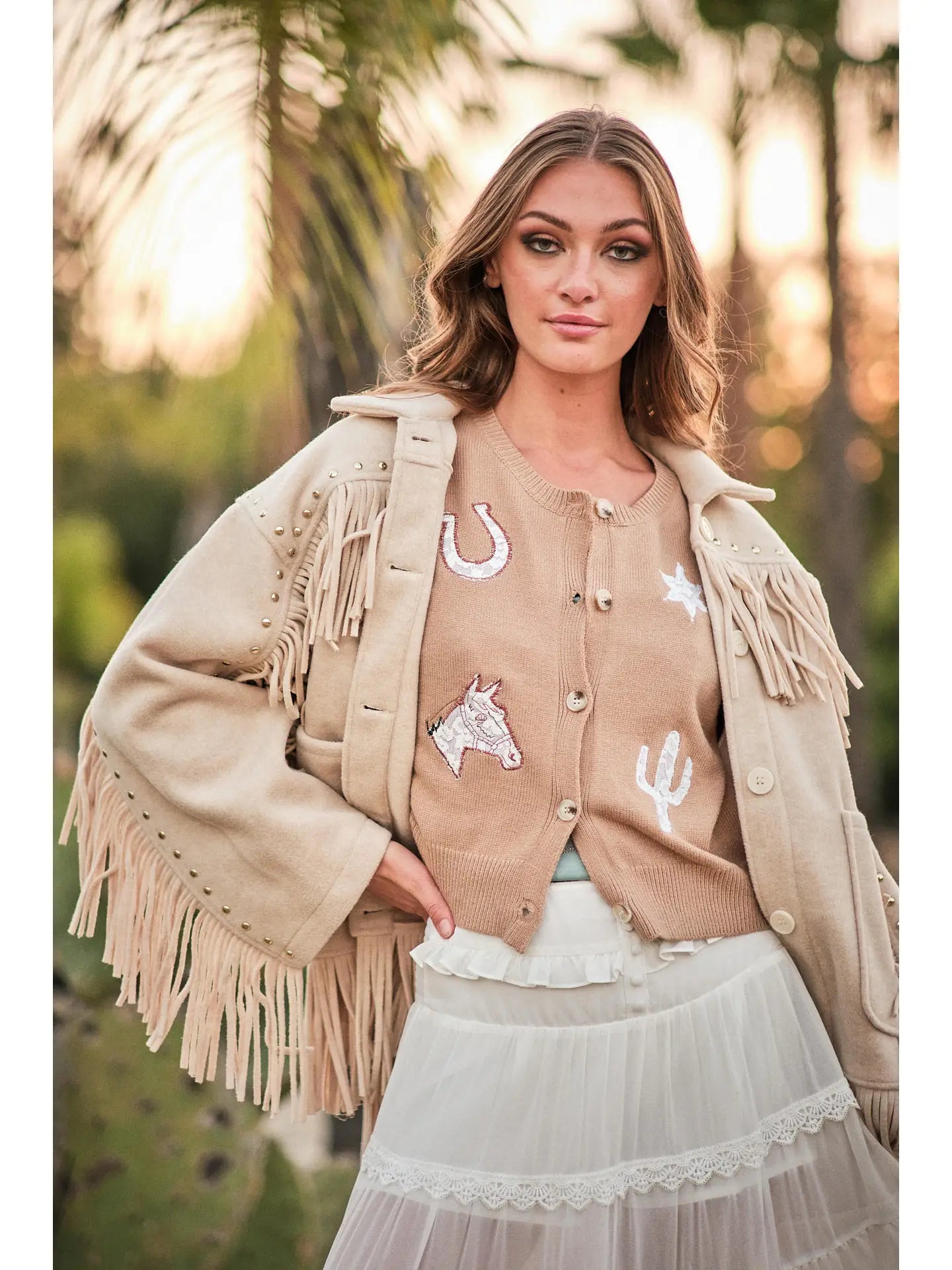 Western Patch Cardi