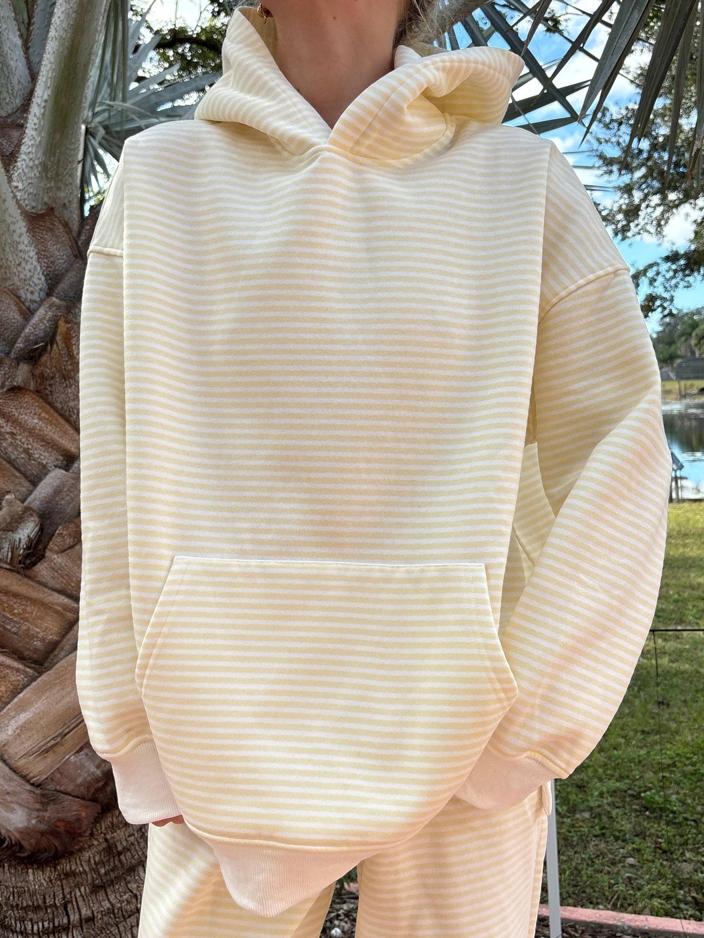 Baby Yellow Striped Hoodie