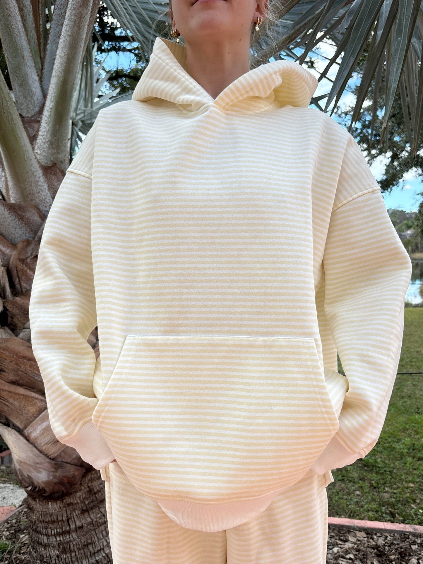 Baby Yellow Striped Hoodie