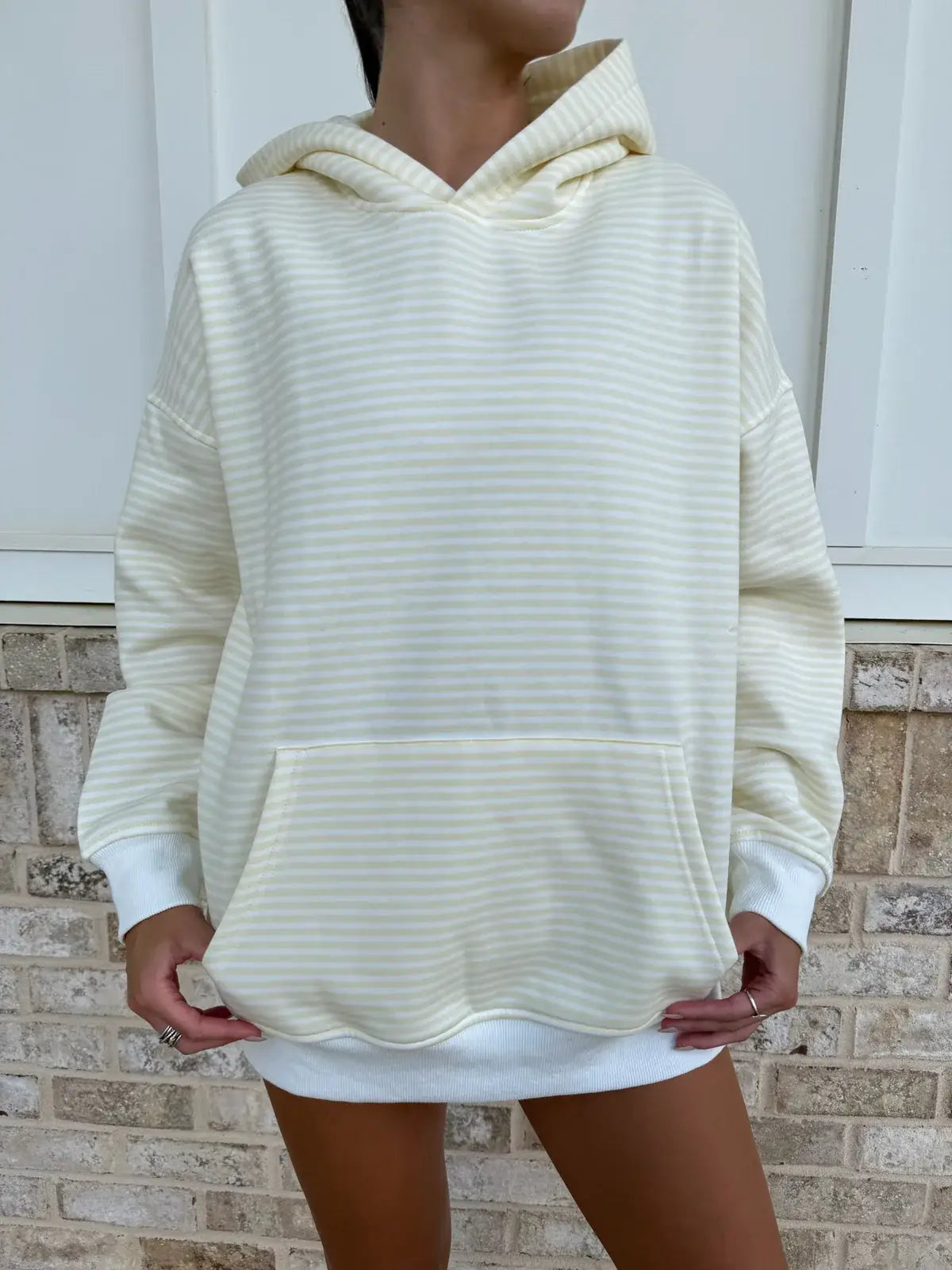 Baby Yellow Striped Hoodie