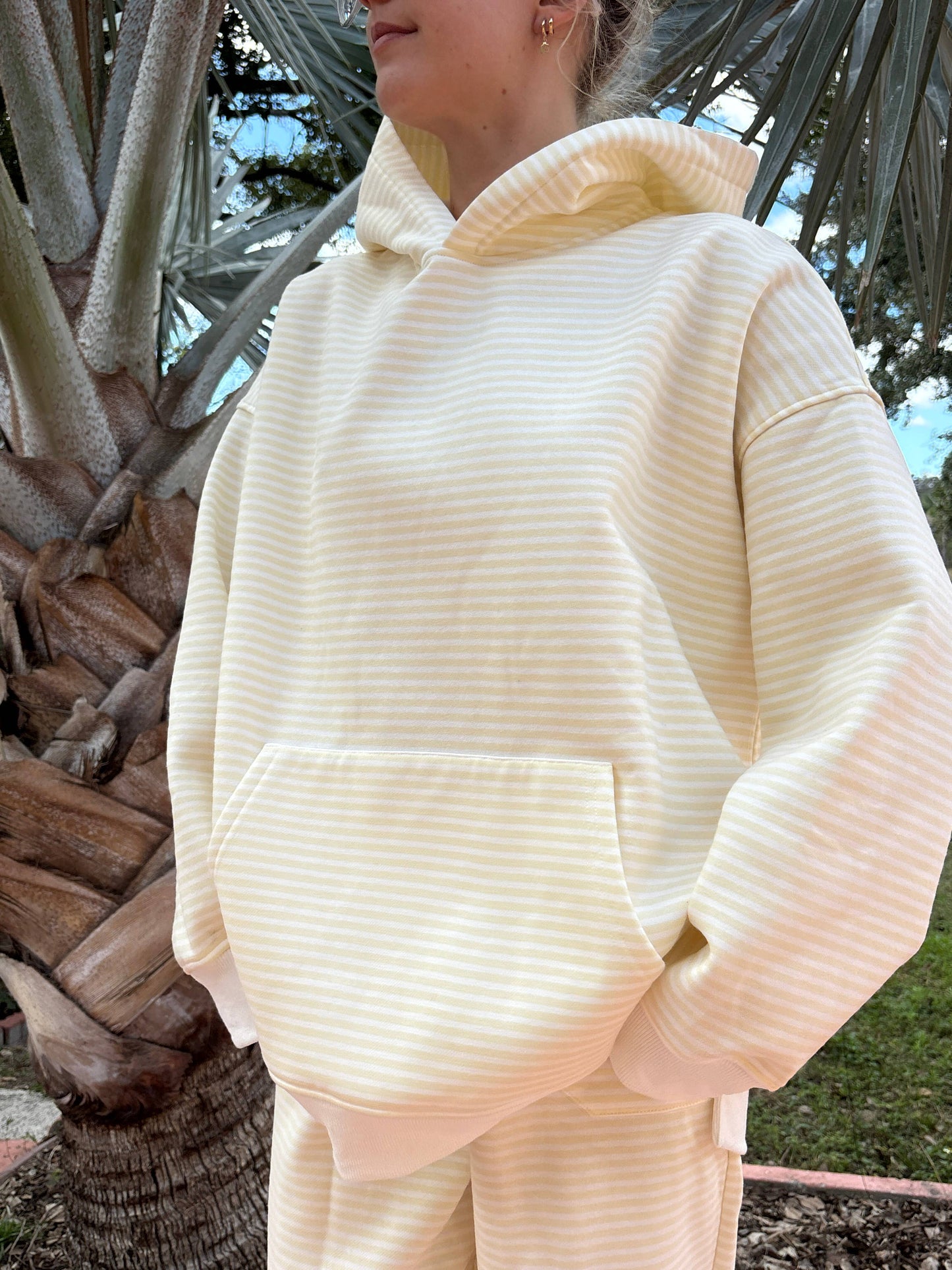 Baby Yellow Striped Hoodie