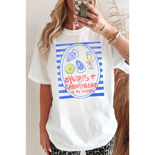 Oysters & Champagne Graphic Tee