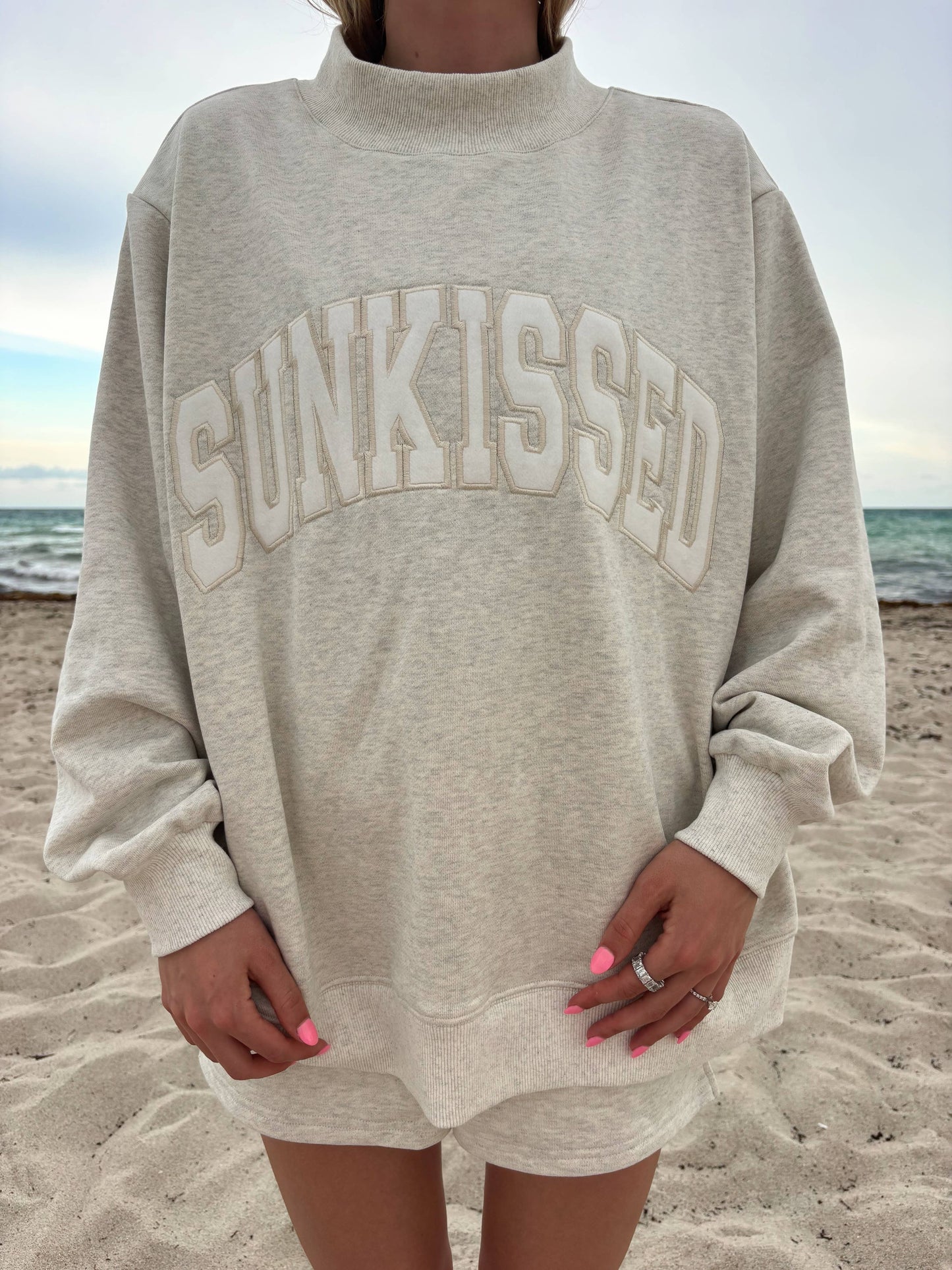 Sunkissed Mockneck - Oat Milk