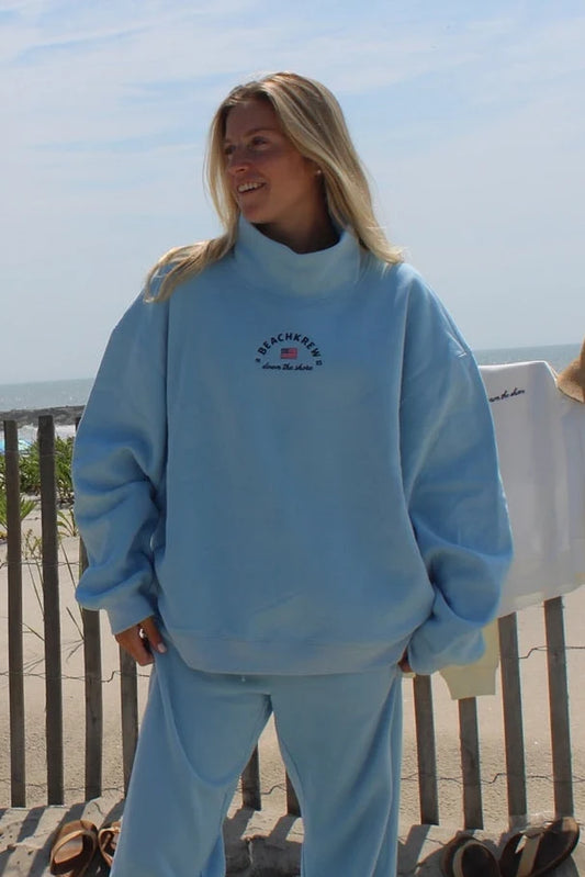 Beach Krew Down The Shore Heritage Mockneck - Seaside