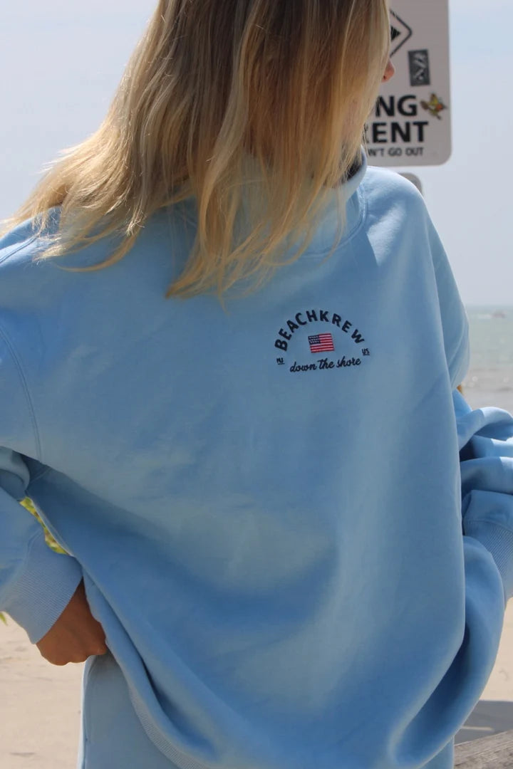 Beach Krew Down The Shore Heritage Mockneck - Seaside