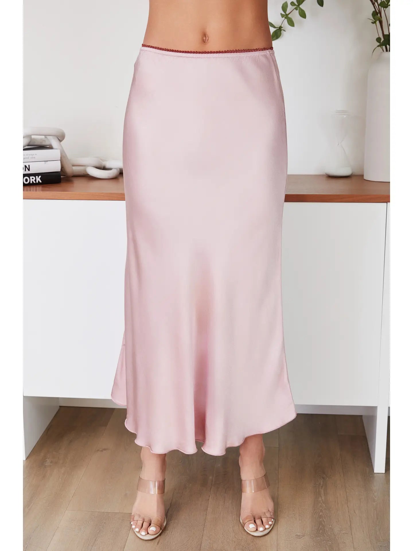 Dusty Rose Slip Skirt