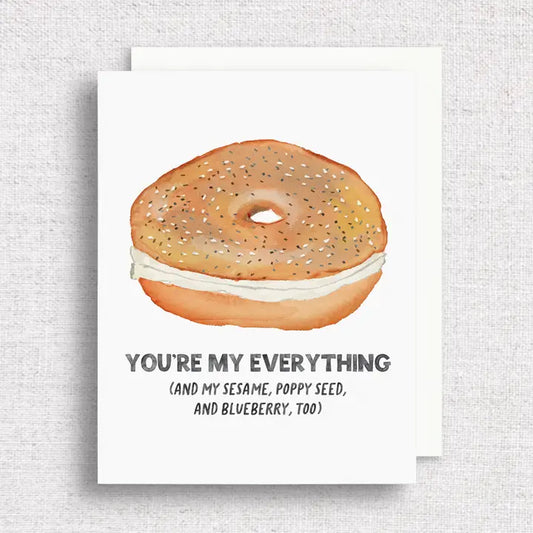 You’re My Everything Bagel - Anniversary Card