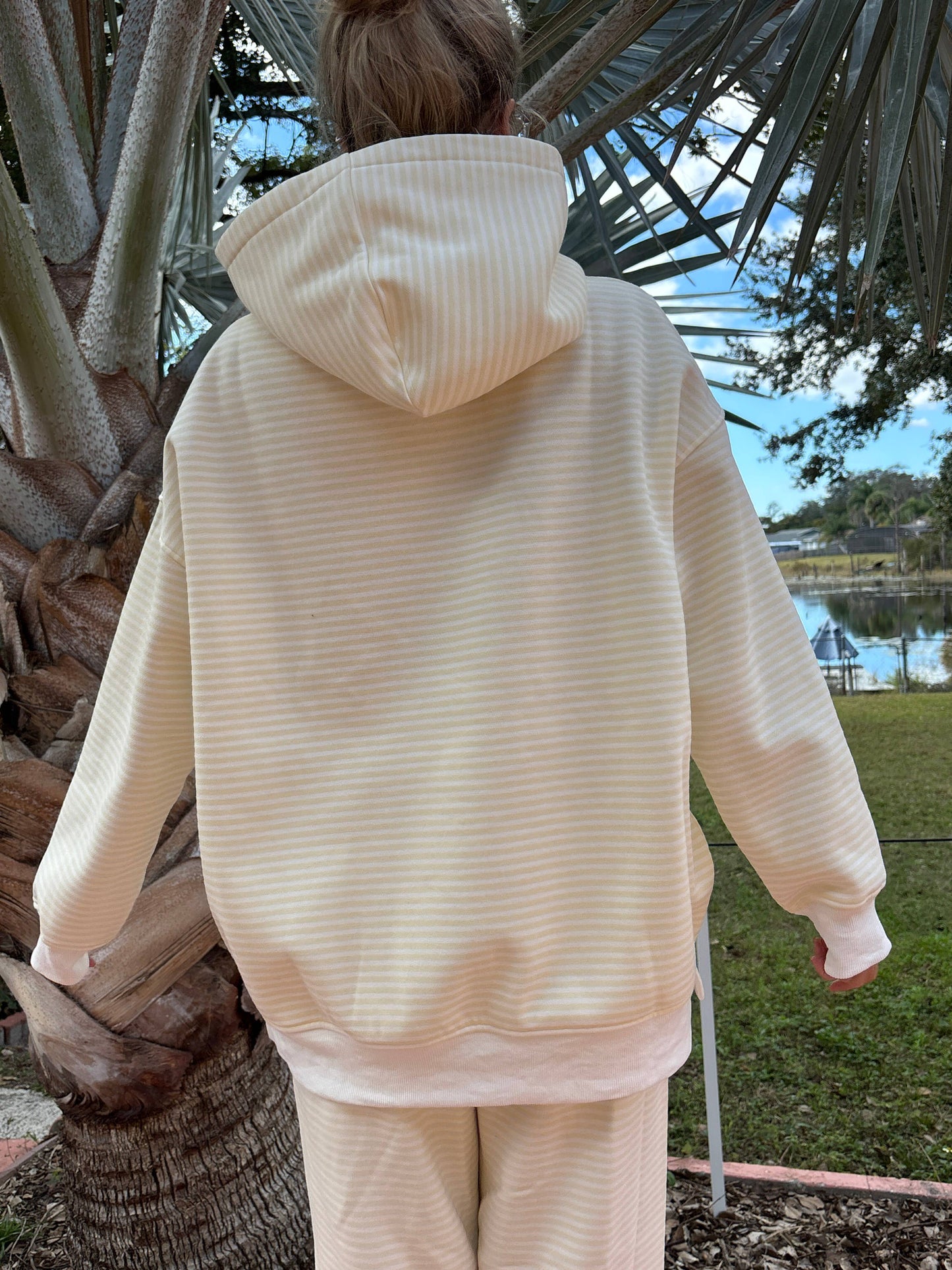 Baby Yellow Striped Hoodie