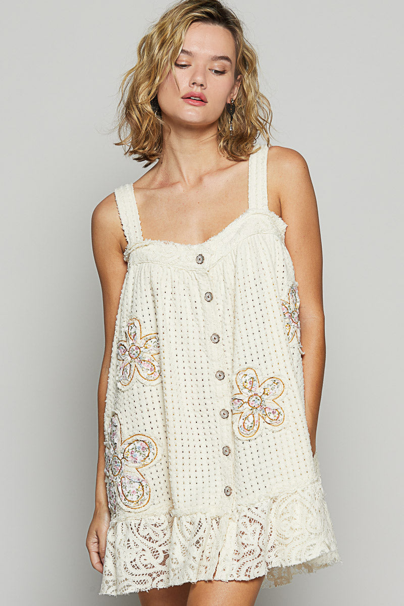 Floral Patchwork Shift Dress