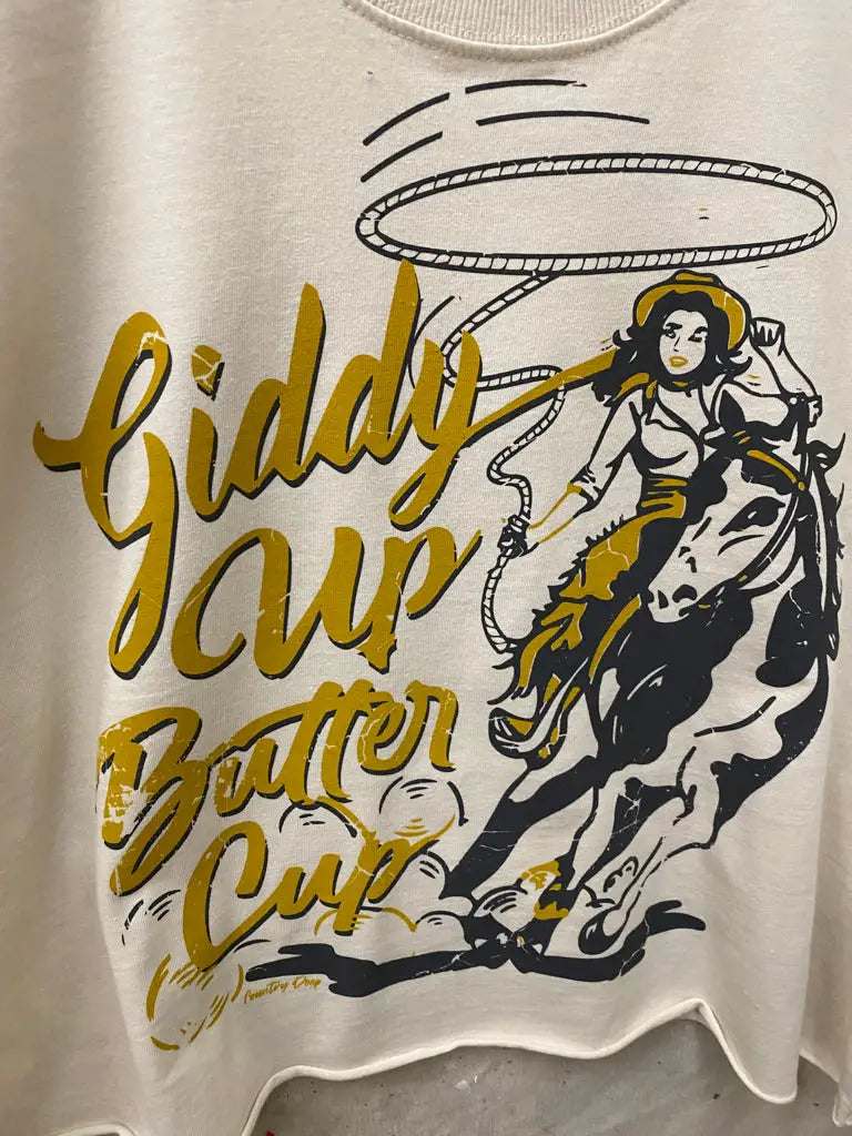 Giddy Up Butter Cup Band Tee