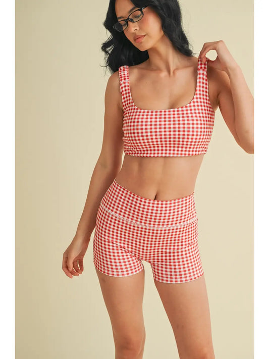 Picnic Plaid Bra Top