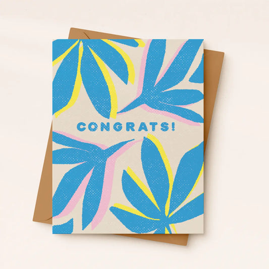 Congrats Palm Leaf - Congratulations Card