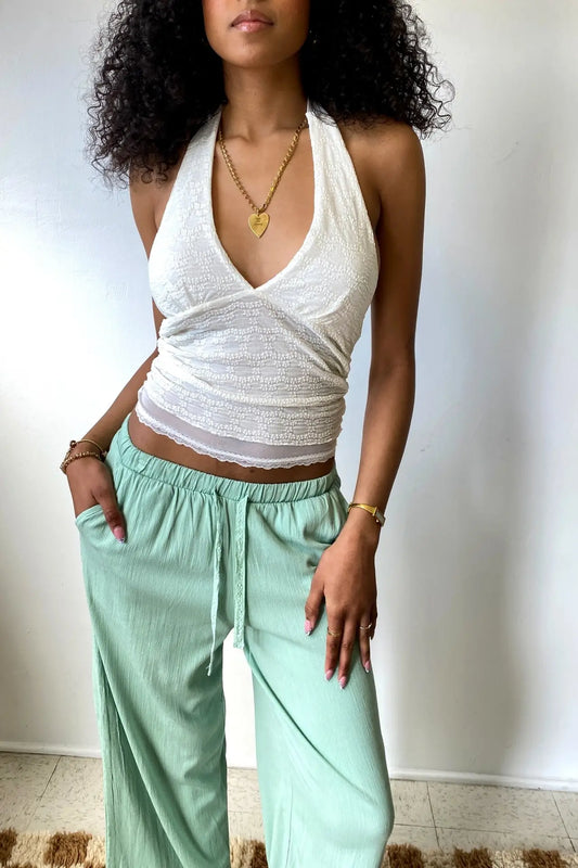 Lace Halter Top