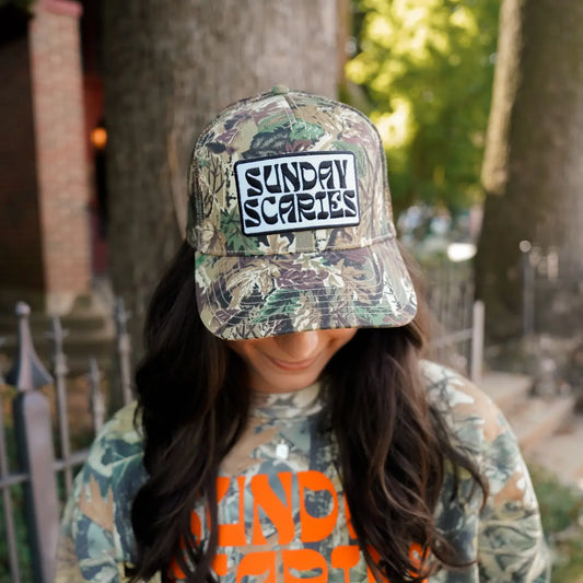 Sunday Scaries - Camo Vintage Trucker Hat