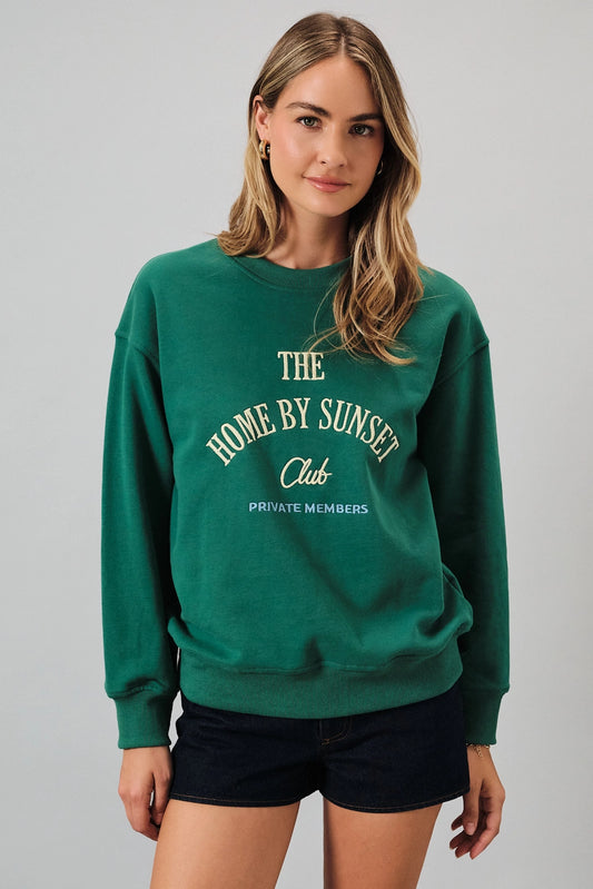 Home By Sunset Club Crew Neck