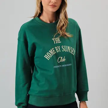 Home By Sunset Club Crew Neck