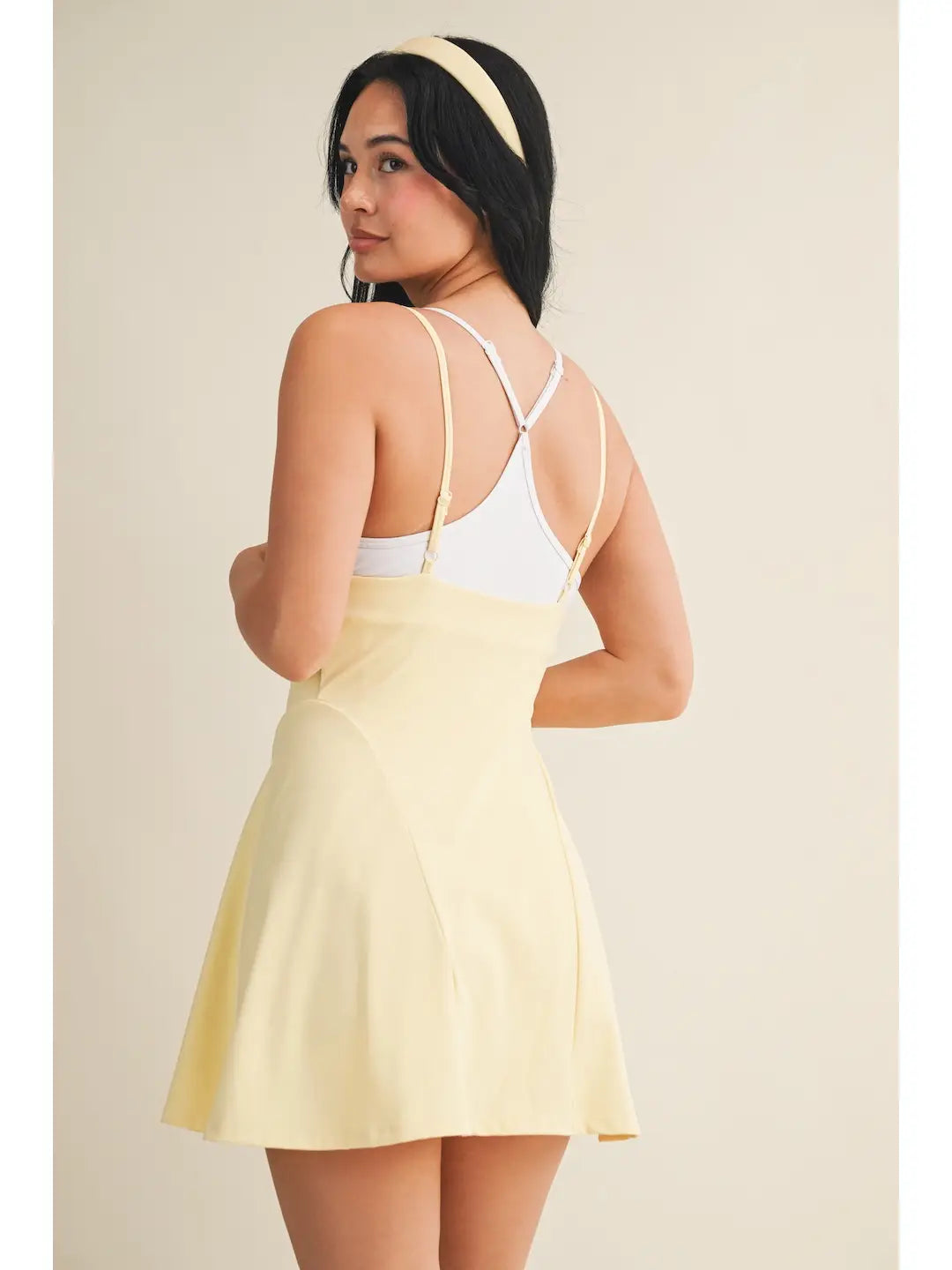 Double Layered Dress - Lemon