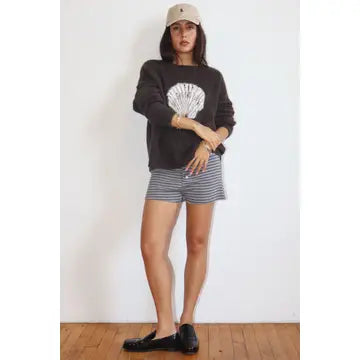 Seashell Knit Sweater - Espresso